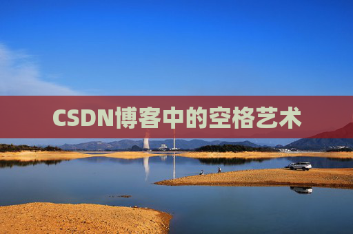 CSDN博客中的空格艺术